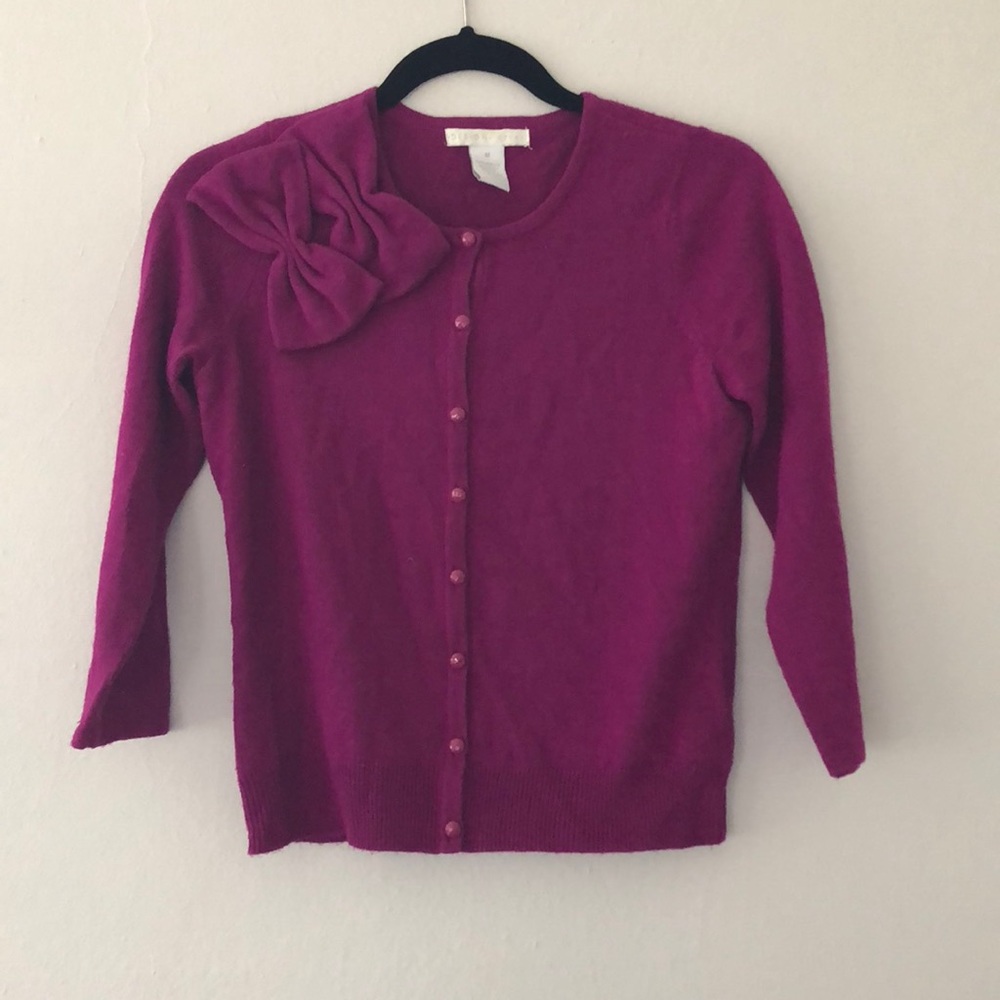 Jewel tone cardiganwith bows